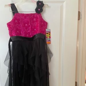 Pink/Black Dress